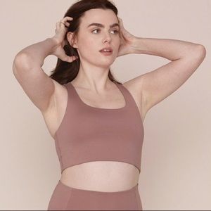 Girlfriend Collective Paloma Bra Rose Quartz